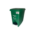 Papelera Rectangular Pedal 12 Litros Colplast Verde