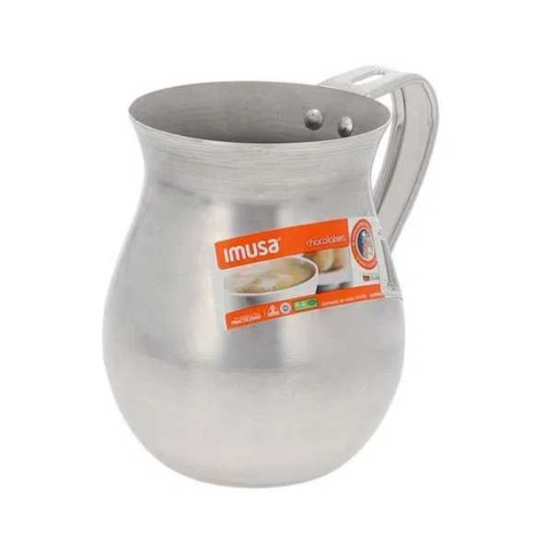 Chocolatera IMUSA 2 Litros con Tapa  - Aluminio Tradicional