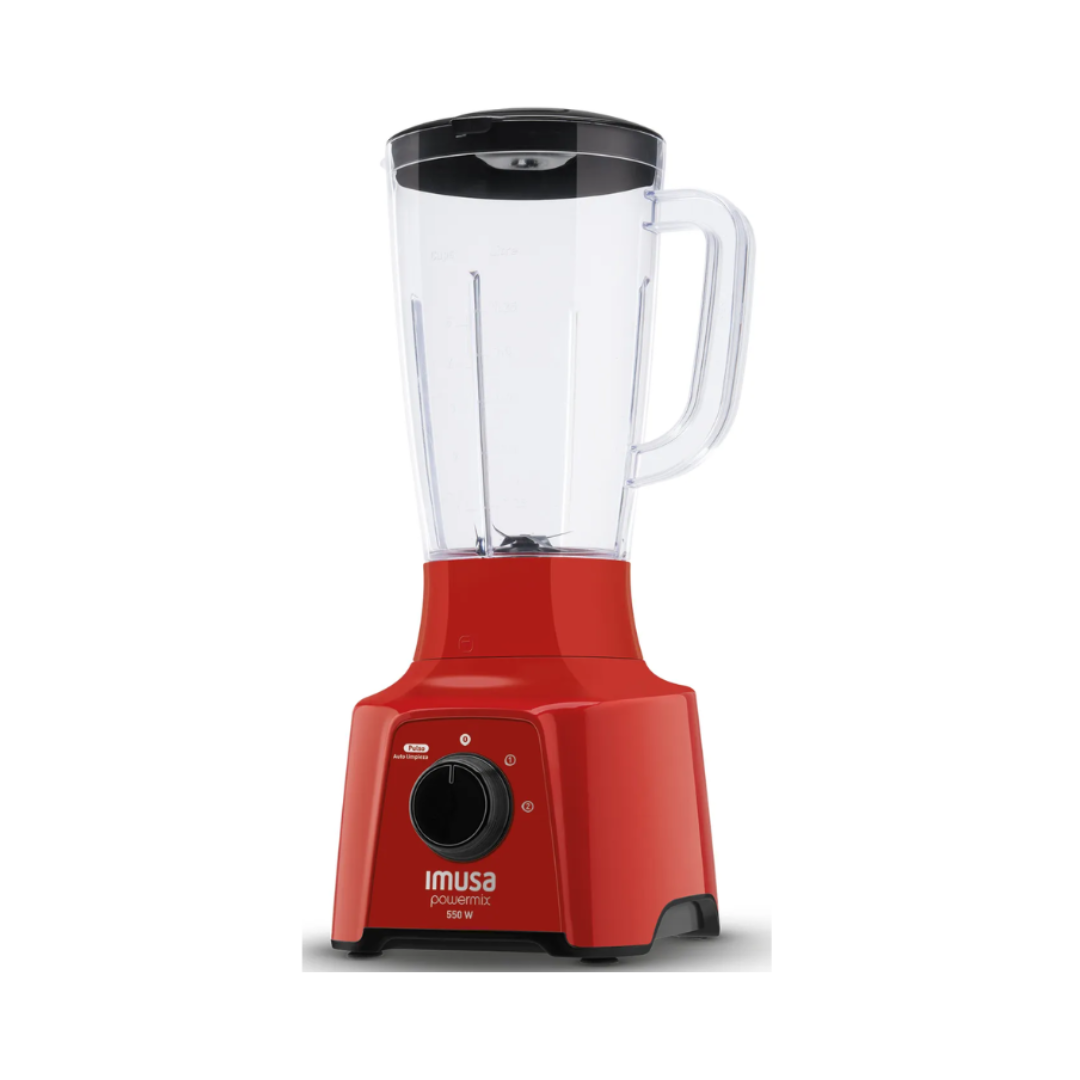 Licuadora IMUSA PowerMix Plus 2 Velocidades Roja – Potente y Práctica