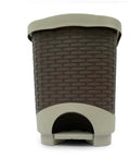 Papelera Rattan Pedal 12 Litros Colplast Pistacho - Wengue