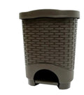 Papelera Rattan Pedal 12 Litros Colplast Wengue
