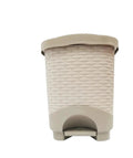 Papelera Rattan Pedal 8 Litros Colplast Avellana