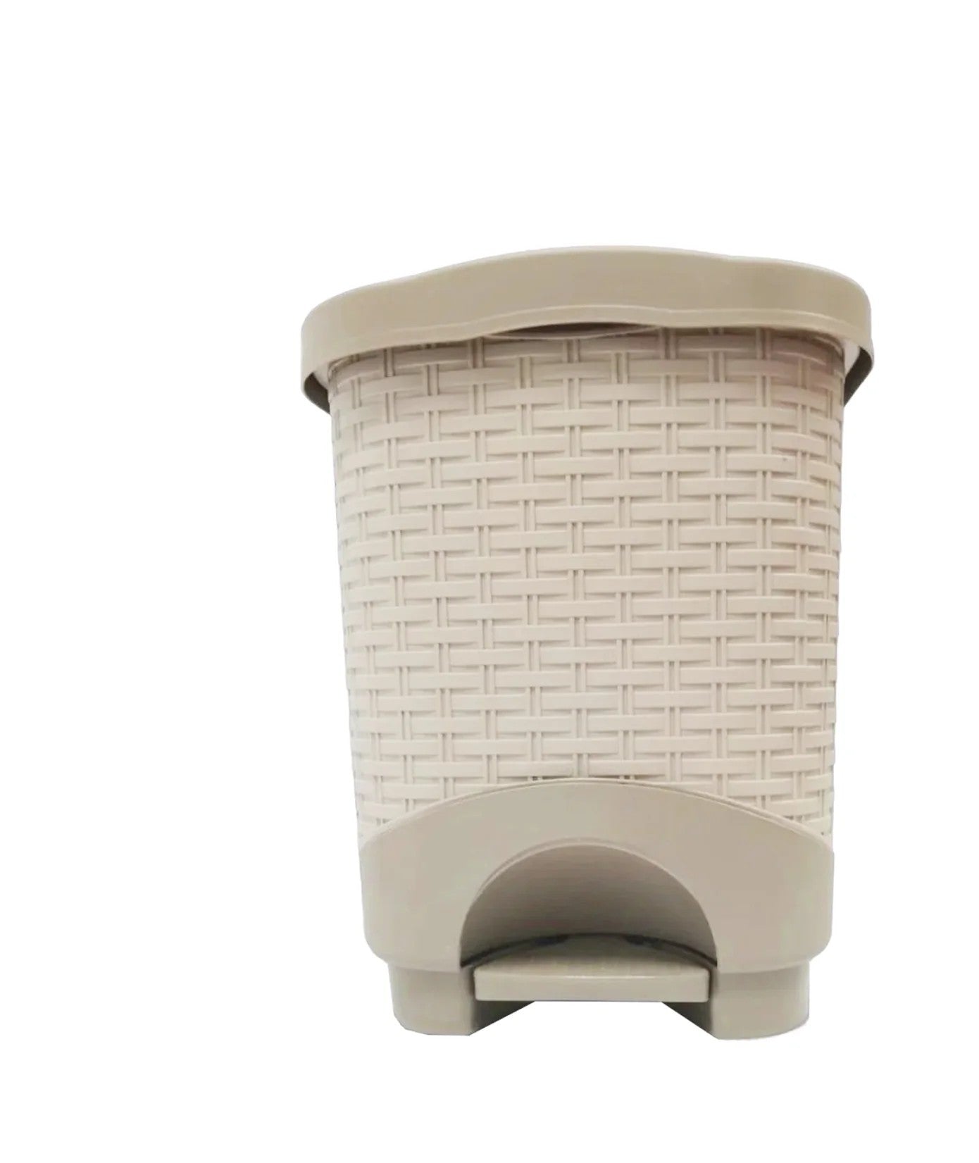 Papelera Rattan Pedal 8 Litros Colplast Avellana