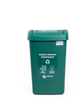 Papelera Tapa Plana 36 Litros Colplast Verde