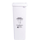 Papelera Tapa Plana 55 Litros Colplast Blanca