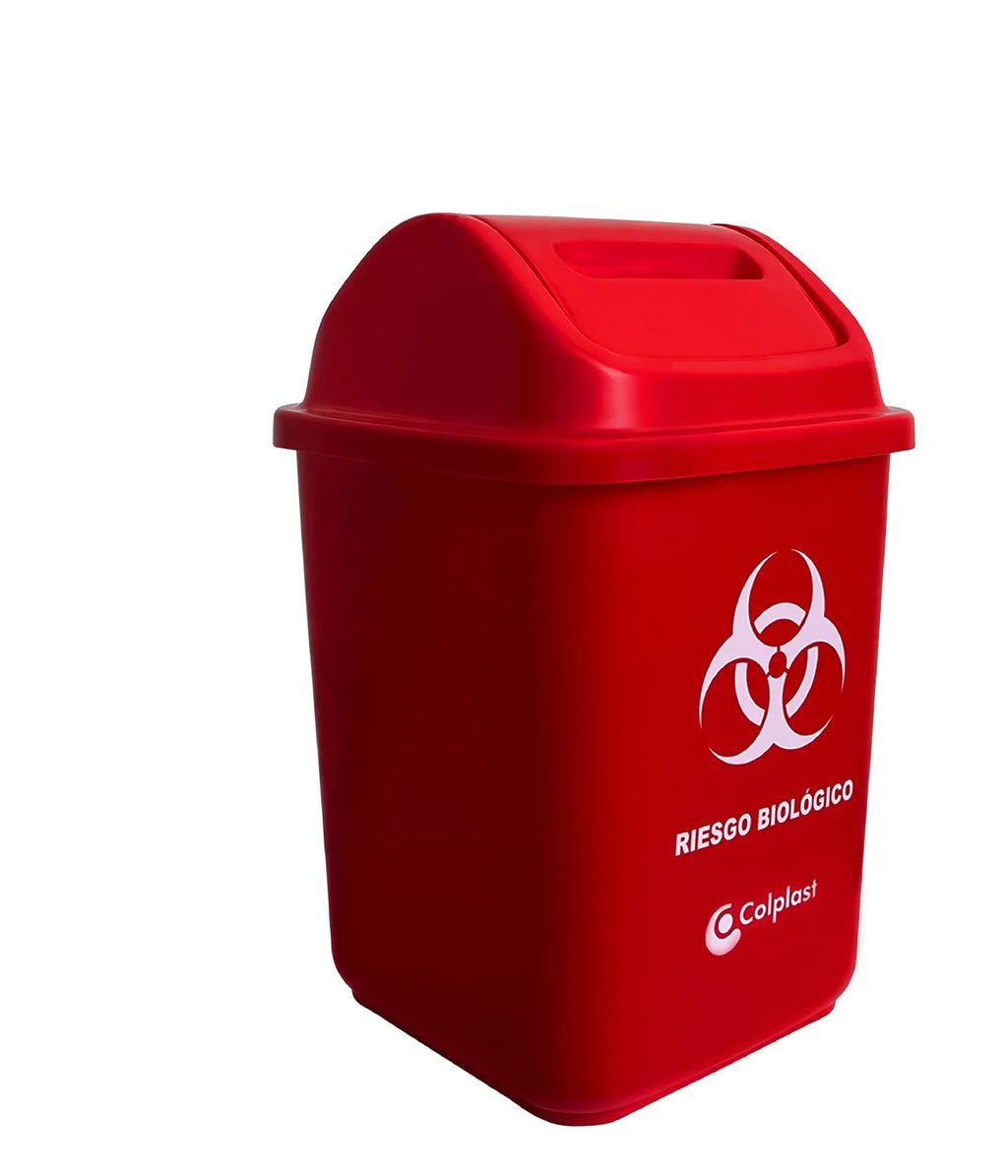 Papelera Vaivén 10 Lt Colplast Roja