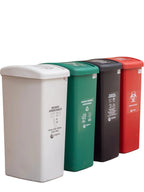 Papelera Tapa Plana 55 Litros Colplast Blanca